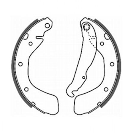 Opel Arka Fren Balatası Kalın Tip Astra G - Vectra A - Astra F - Corsa C - Braxıs Ac0056