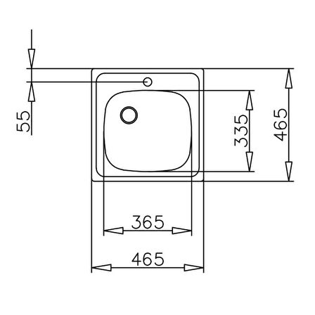 Teka E50 1B Evye (46,5 cm x 46,5 cm)