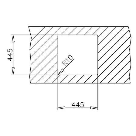 Teka E50 1B Evye (46,5 cm x 46,5 cm)