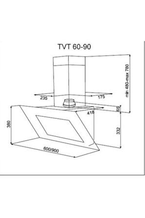 Teka Tvt 60.1 Beyaz Duvar Tipi Davlumbaz