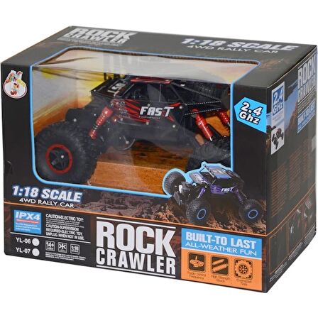 R/c 1:18 Rock Crawler 4x4 Wd Uzaktan Kumandalı Araba Buggy Jeep