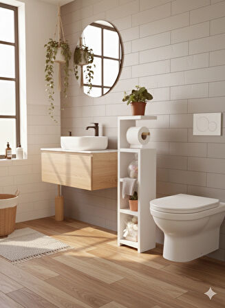 Raflı Peçetelik & Dekoratif Havluluk