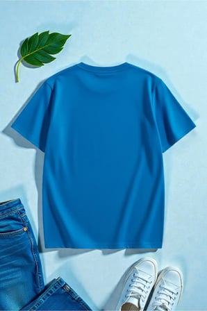Unisex Renkli Çiçekler Baskılı Tasarım Tshirt