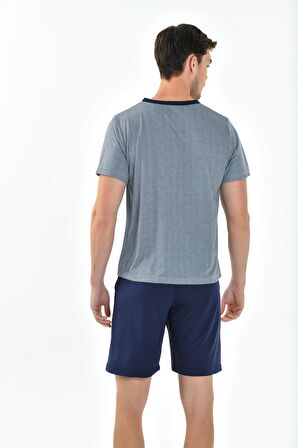 YENİ İNCİ 3'LÜ YARIM KOL ERKEK PİJAMA TAKIM EPJ798