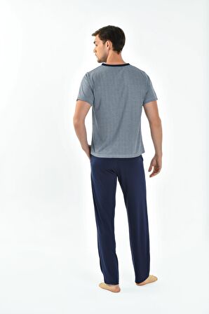 YENİ İNCİ 3'LÜ YARIM KOL ERKEK PİJAMA TAKIM EPJ798