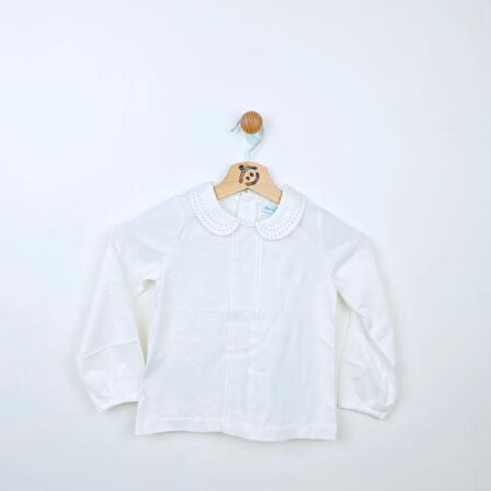 4-14 Yaş Kız Çocuk Bluz Bebe Yaka