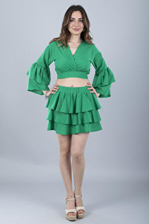 Pamuklu Etek Koyu Yeşil