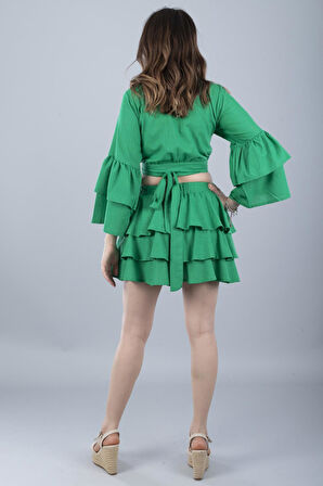 Pamuklu Etek Koyu Yeşil