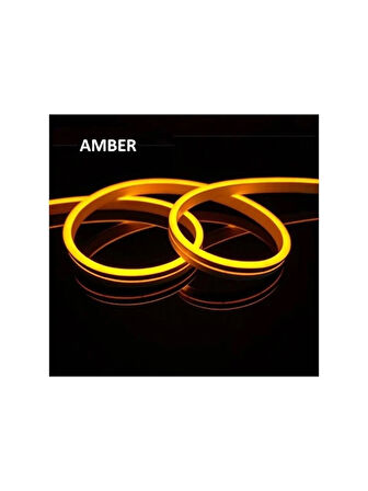 Noas Neon Amber Işık Hortum Led 12V ( 10 Metre ) Dış Mekan