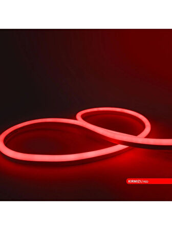 Noas Neon Kırmızı Işık Hortum Led 12V ( 10 Metre ) Dış Mekan