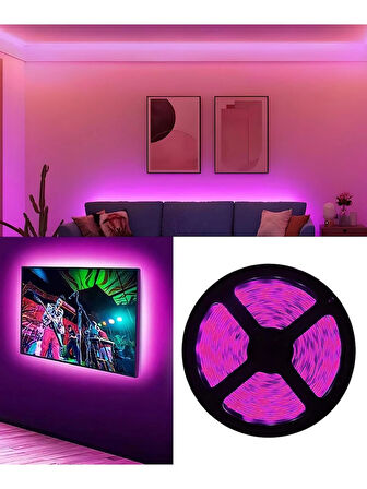Noas 12V 4040 Iç Mekan Pembe Işık 2000K Şerit LED 10 Metre
