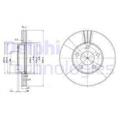 Vag On Fren Aynası Passat 1,6 / 1,8 / 1,9 / 2,3 96>00 1,6 00>05 - Delphi Bg3199