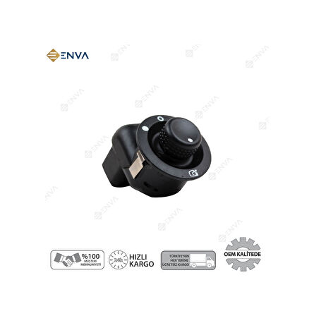 Renault Megane 2 Katlanır Dikiz Ayna Ayar Düğmesi 2003-2008