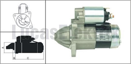 Mazda Mars Motoru 12v / 1,0kw / 10dis Mazda 323 F Vi,626 III - Lucas Les0169