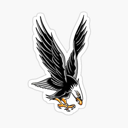 Araba için Kartal Oto Sticker Yapıştırması Etiket  17CM zz1