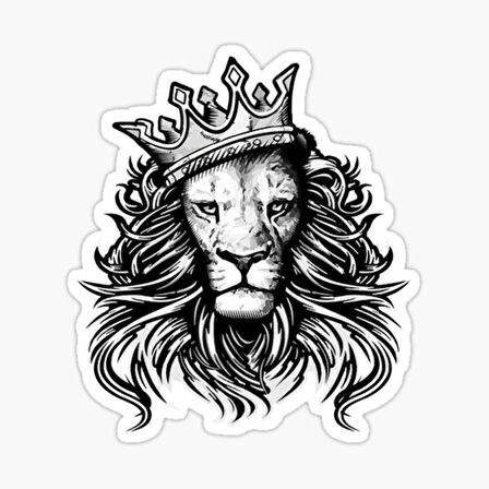 Renkli Aslan Araba Oto Sticker Yapıştırma Etiket 17CM t7