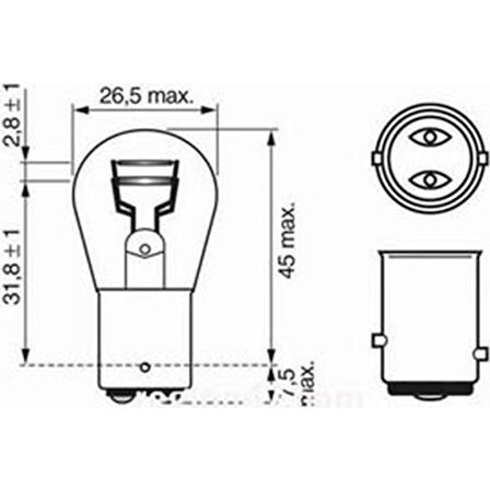 BOSCH FIAT DOBLO 1016 Ampul / Sinyal Ampulü 2000 - 2018