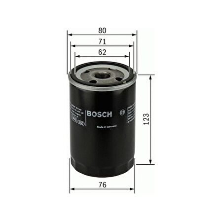 BOSCH SKODA FABIA Yağ Filitresi 1999 - 2004 (056115561G)
