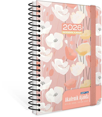 Gıpta 2025 Eylül-2026 Aralık SPİRALLİ Akademik Ajanda 17X24 Cm  Model-5