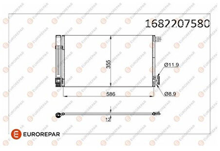 Fiat Klima Radyatoru (kondanser) A14xer Z12xep A12xer Z14xep B12xel B14xel Corsa D Corsa E Grande Punto E - Eurorepar 1682207580