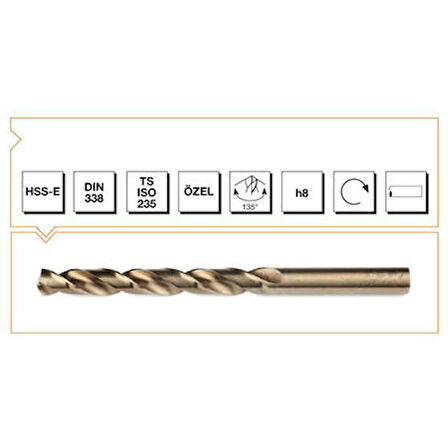 Makine Takım Hsse Dın 338 Rn Altın Seri Mtk 18.5 Mm-Mte B00005001850
