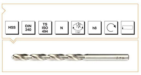 Makine Takım B00007200390 Hss Dın 340 Rn Matkap Ucu 3.9 Mm