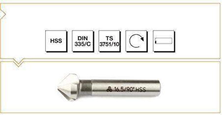 Makine Takım B00313122500 Hss Dın 335/C Havşa Freze 25 Mm-90º, 1 Adet