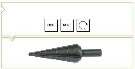 Makine Takım B00314010230 Hss 9 Kademeli Sac Delme Matkabı 4-30 Mm, 1 Adet