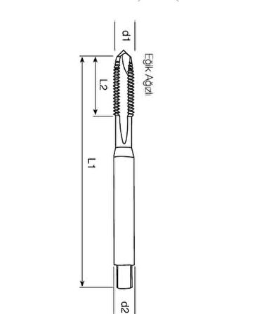 Makine Takım Pm Tın Dın371B Venüs Makine Kılavuzu M3(6H)-B10822000300