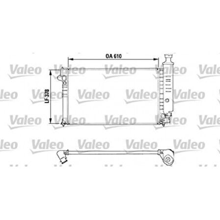 Psa Motor Radyator P405 II 1,9 Klimalı Olcu: (355*610*19) - Valeo 810919