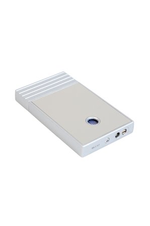 Caseti Tek Torch Perde Alev Bej Gümüş Metal Puro Çakmağı
