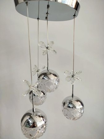 4'Lü Desenli Led Top Avize