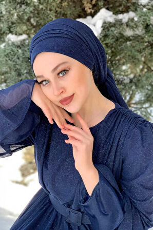 2021 Simli Şal Lacivert