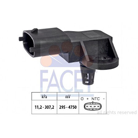 Opel Hava Basınc Sensoru Opel Antara 2.0 Chevrolet Captıva 2.0 - Facet 10.3152