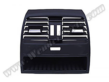 Bmw Klima/kalorıfer İzgarası F01 LCI Arka; Nikelajlı Siyah - Wenderparts Ba64229113688