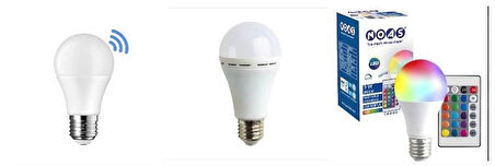 NOAS 3' LÜ AKILLI AMPUL SETİ ( ŞARJLI AMPUL + SENSÖRLÜ AMPUL + RGB KUMANDALI AMPUL )