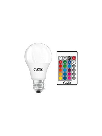 Cata CT-4058 Kumandalı RGB LED Ampul 9W - 3 Adet ( RENK DEĞİŞTİREN AMPUL )