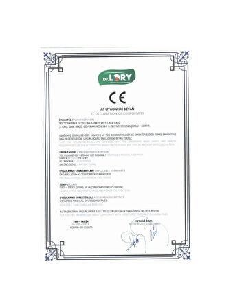 Dr. Lory Meltblown Plus 3 Katmanlı Maske 50'li