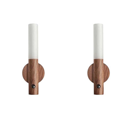 2 Adet Helios Hs-5890 Sensörlü Şarjlı Led Duvar Aplik Günışığı 3200k