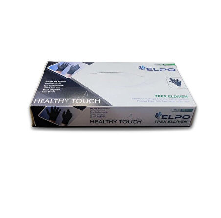 ELPO Siyah Pudrasız Hibrit Eldiven L Beden 100 Adet ( 3 PAKET )