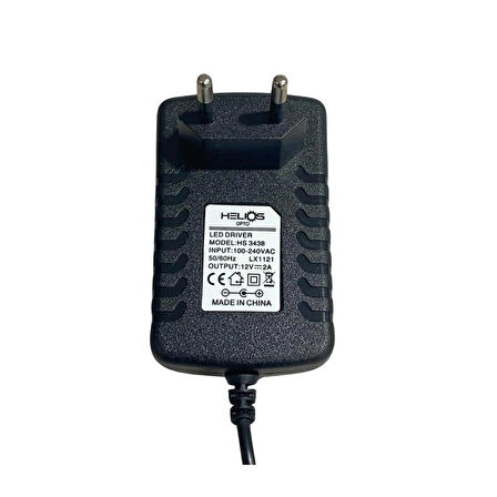 Helios 2 AMPER Plastik Adaptör 2A-12W HS 3438