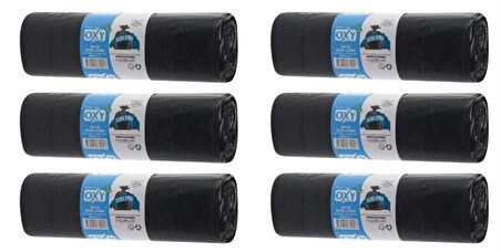 OXY Çöp Torbası Jumbo Boy 10’lu Kalın 80 X 110 Çöp Poşeti 6 ADET