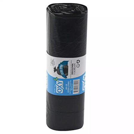 OXY Çöp Torbası Jumbo Boy 10’lu Kalın 80 X 110 Çöp Poşeti 6 ADET