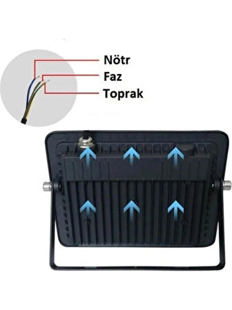 Cata CT-4657 30W Platinum LED Projektör 6400K Beyaz Işık