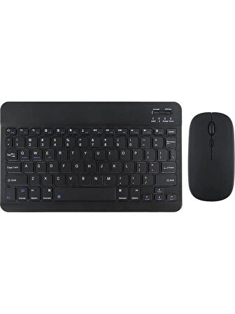 Ozaki Bluetooth Ios Ipad Android Windows Uyumlu Klavye Mouse Seti Ultra İnce Taşınabilir SİYAH RENK