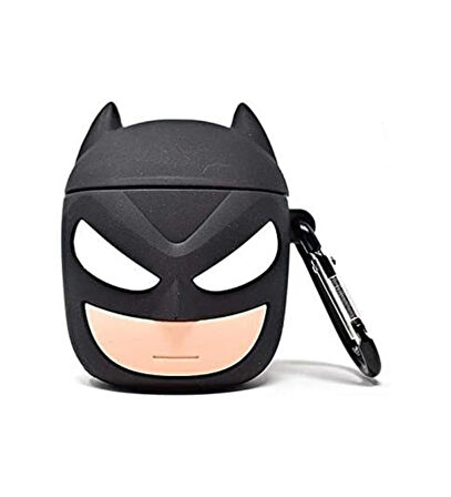 GTC Airpods 1. ve 2.Nesil Uyumlu Kulaklık Silikon Kılıf Batman Figür