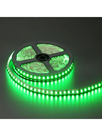 Cata 10 Çip İç Mekan Şerit Led Yeşil Renk  5 Metre + Noas 5 Amper 12 Volt Trafo Dahil ikili Set Yeşil