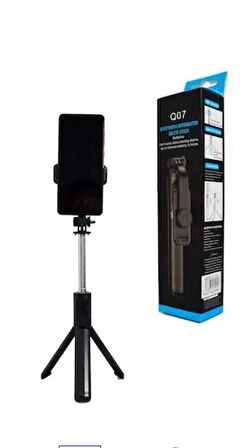  OZAKİ Selfie Stick Q07 Bluetooth Kumandalı Selfie Çubuğu, Tripod, Monopod