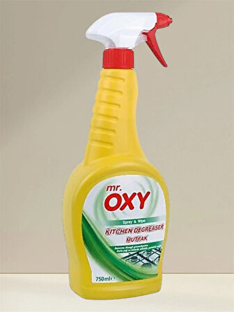 Mr. Oxy Mutfak Zorlu Yağ ve Kir Çözücü Sprey 750 ml