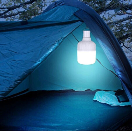 Noas 30w USB Şarj Edilebilir Taşınabilir Acil Durum ve Kamp LED  Ampul 2 Adet( Beyaz Işık )